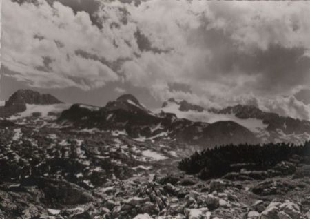 Österreich - Dachstein - vom Berghaus Krippenstein - 1956 Österreich - Dachstein - vom Berghaus Krippenstein - 1956