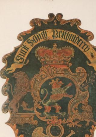 Posthaus-Schild Hessen-Kassel - ca. 1975 Posthaus-Schild Hessen-Kassel - ca. 1975
