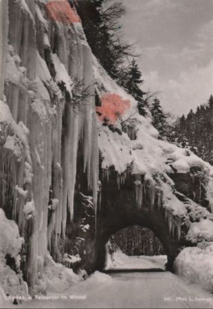Ramsau - Felsentor im Winter - 1960 Ramsau - Felsentor im Winter - 1960