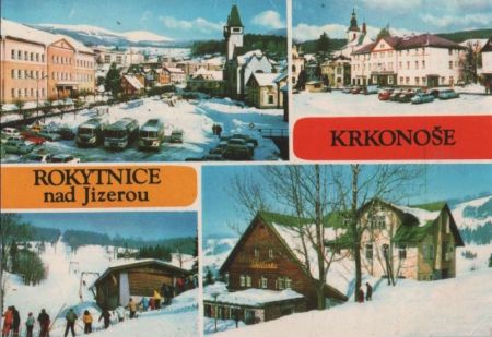 Tschechien - Rokytnice nad Jizerou - mit 4 Bildern - 1971 Tschechien - Rokytnice nad Jizerou - mit 4 Bildern - 1971