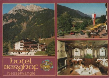 Österreich - Nesselwängle - Hotel Berghof - ca. 1980 Österreich - Nesselwängle - Hotel Berghof - ca. 1980