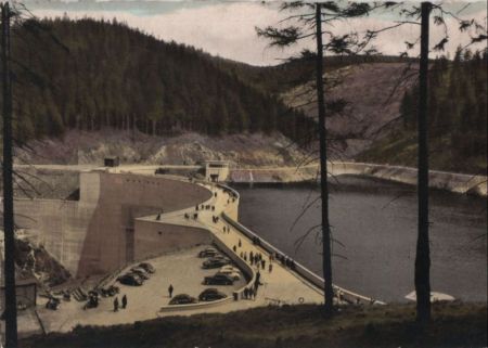 Okertalsperre - Sperrmauer - ca. 1950 Okertalsperre - Sperrmauer - ca. 1950