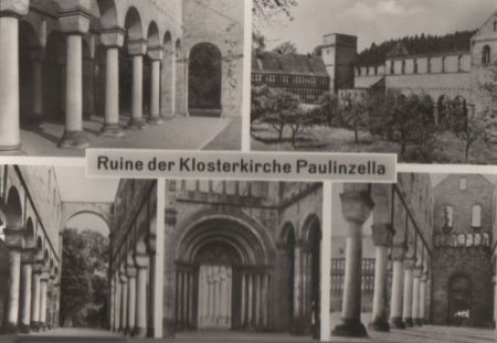 Paulinzella (OT von Königsee-Rottenbach) - Ruine Klosterkirche - 1989 Paulinzella (OT von Königsee-Rottenbach) - Ruine Klosterkirche - 1989