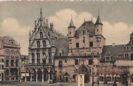 Belgien - Mechelen - Stadhuis en Lakenhalle - ca. 1935 Belgien - Mechelen - Stadhuis en Lakenhalle - ca. 1935