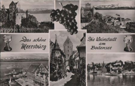 Meersburg - 5 Teilbilder - ca. 1960 Meersburg - 5 Teilbilder - ca. 1960