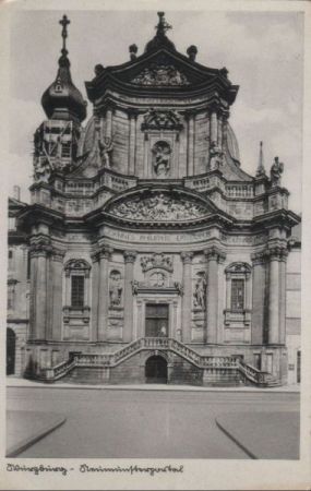 Würzburg - Neumünster Portal - ca. 1955 Würzburg - Neumünster Portal - ca. 1955