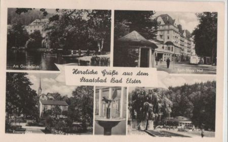 Bad Elster - u.a. Bade-Cafe - ca. 1965 Bad Elster - u.a. Bade-Cafe - ca. 1965