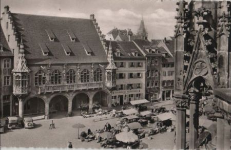 Freiburg - Blick vom Freiburger Münster - ca. 1960 Freiburg - Blick vom Freiburger Münster - ca. 1960