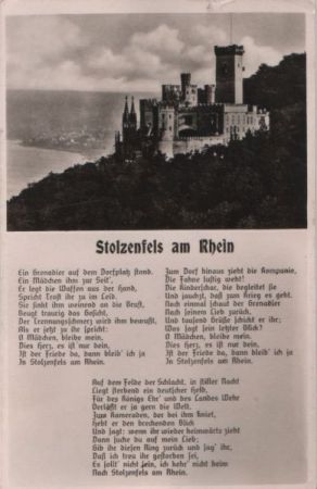 Koblenz, Schloß Stolzenfels - ca. 1955 Koblenz, Schloß Stolzenfels - ca. 1955