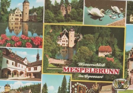 Wasserschloß Mespelbrunn im Spessart - ca. 1975 Wasserschloß Mespelbrunn im Spessart - ca. 1975