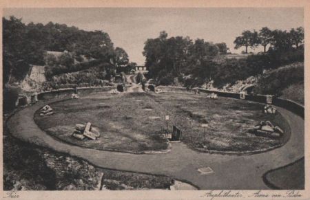 Trier - Amphitheater - Arena von Süden - ca. 1950 Trier - Amphitheater - Arena von Süden - ca. 1950