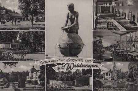Bad Wildungen - u.a. Seerosenteich - 1960 Bad Wildungen - u.a. Seerosenteich - 1960