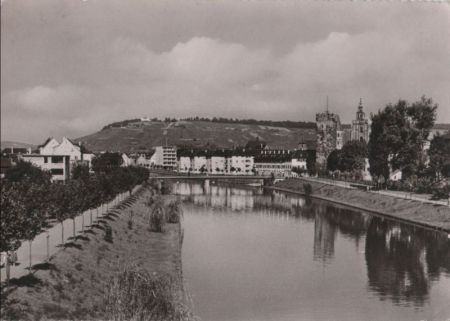 Heilbronn - Neckarpartie mit Götzenturm - 1959 Heilbronn - Neckarpartie mit Götzenturm - 1959