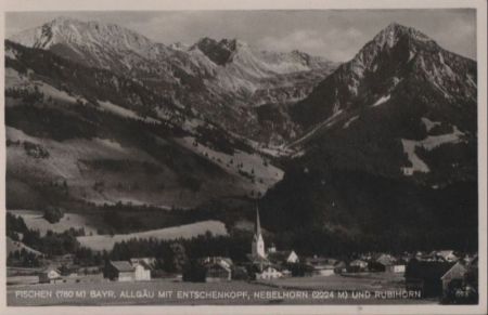 Fischen - mit Entschenkopf - 1931 Fischen - mit Entschenkopf - 1931