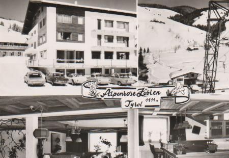 Österreich - Zöblen Tirol - Cafe Alpenrose - ca. 1965 Österreich - Zöblen Tirol - Cafe Alpenrose - ca. 1965
