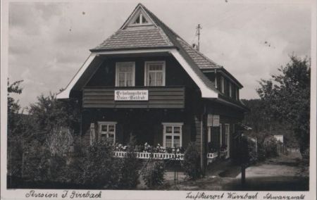 Oberreichenbach-Würzbach - Pension J. Girrbach - 1939 Oberreichenbach-Würzbach - Pension J. Girrbach - 1939