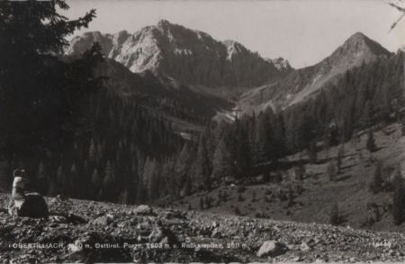 Österreich - Obertilliach - mit Porze und Roßkarspitze - 1963 Österreich - Obertilliach - mit Porze und Roßkarspitze - 1963