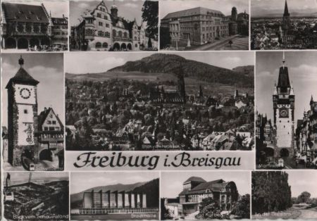 Freiburg - u.a. Stadthalle - ca. 1960 Freiburg - u.a. Stadthalle - ca. 1960