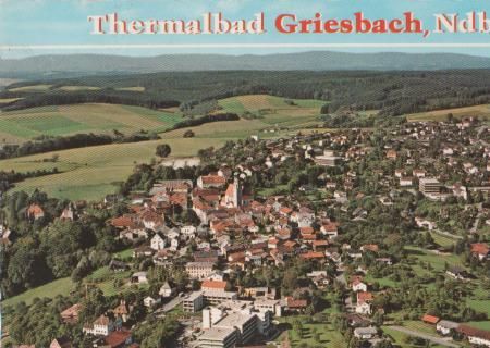Griesbach - Pflegestift Rottal - Luftbild - 1982 Griesbach - Pflegestift Rottal - Luftbild - 1982