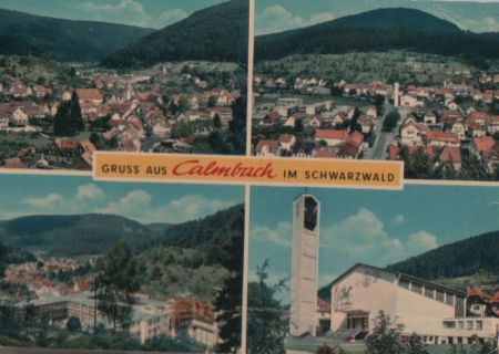 Bad Wildbad-Calmbach - 4 Teilbilder - 1979 Bad Wildbad-Calmbach - 4 Teilbilder - 1979