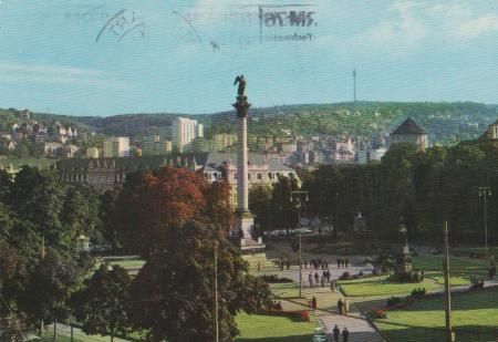 Stuttgart - Schlossplatz - 1976 Stuttgart - Schlossplatz - 1976