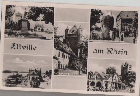 Eltville - u.a. Rheinpromenade - 1954 Eltville - u.a. Rheinpromenade - 1954