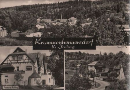 Halsbrücke-Krummenhennersdorf - 3 Teilbilder - 1974 Halsbrücke-Krummenhennersdorf - 3 Teilbilder - 1974