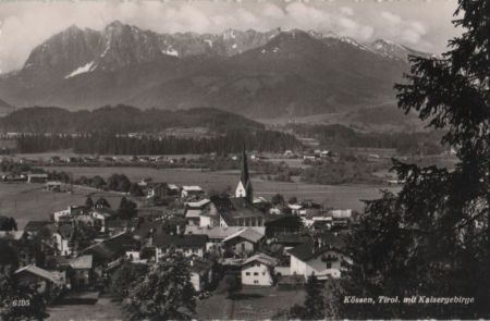 Österreich - Kössen - mit Kaisergebirge - 1958 Österreich - Kössen - mit Kaisergebirge - 1958