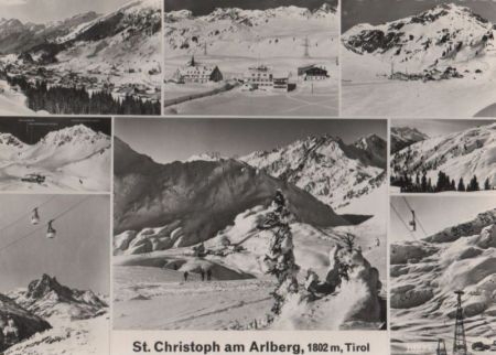 Österreich - St. Anton-St. Christoph - mit 8 Bildern - 1961 Österreich - St. Anton-St. Christoph - mit 8 Bildern - 1961
