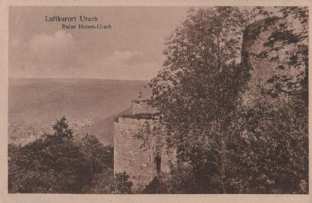 Bad Urach - Ruine Hohen-Urach - 1931 Bad Urach - Ruine Hohen-Urach - 1931