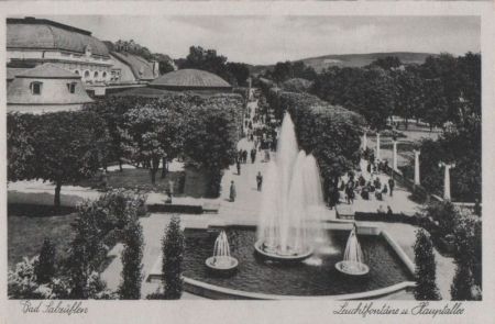 Bad Salzuflen - Leuchtfontäne - ca. 1950 Bad Salzuflen - Leuchtfontäne - ca. 1950