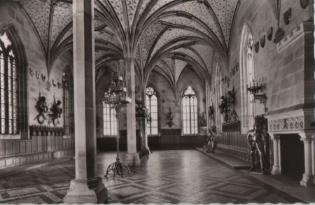 Tübingen-Bebenhausen - Jagdschloß, Sommerrefektorium - ca. 1960 Tübingen-Bebenhausen - Jagdschloß, Sommerrefektorium - ca. 1960