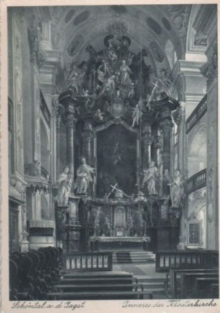 Schöntal - Inneres der Klosterkirche - ca. 1950 Schöntal - Inneres der Klosterkirche - ca. 1950