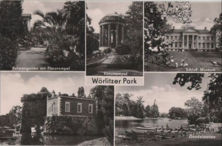 Wörlitz - Wörlitzer Park, u.a. Gondelstation - 1961 Wörlitz - Wörlitzer Park, u.a. Gondelstation - 1961