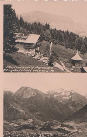 Oberstdorf - Pension Bergkristall - ca. 1945 Oberstdorf - Pension Bergkristall - ca. 1945