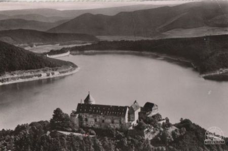 Waldeck - Fliegeraufnahme Schloss - 1958 Waldeck - Fliegeraufnahme Schloss - 1958