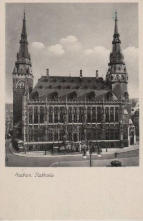 Aachen - Rathaus - ca. 1955 Aachen - Rathaus - ca. 1955