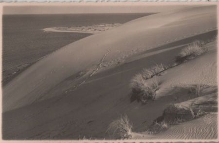 hohe Sanddüne am Meer - ca. 1950 hohe Sanddüne am Meer - ca. 1950