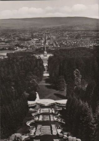 Kassel-Wilhelmshöhe - Blick vom Herkules - ca. 1965 Kassel-Wilhelmshöhe - Blick vom Herkules - ca. 1965