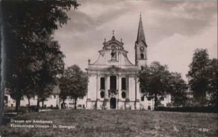 Dießen - Klosterkirche St. Georgen - ca. 1960 Dießen - Klosterkirche St. Georgen - ca. 1960