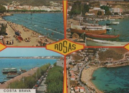 Spanien - Rosas - mit 4 Bildern - 1976 Spanien - Rosas - mit 4 Bildern - 1976