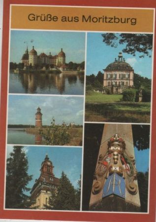 Moritzburg - u.a. Blick zum Schloß - 1987 Moritzburg - u.a. Blick zum Schloß - 1987