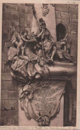 Freiburg - Münster, Grabmal General von Rodt - ca. 1940 Freiburg - Münster, Grabmal General von Rodt - ca. 1940