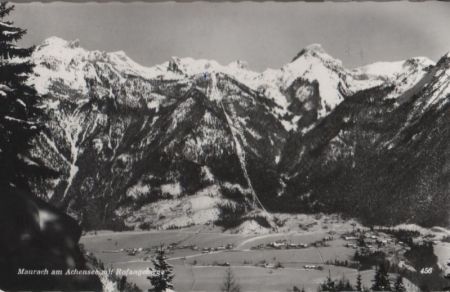 Österreich - Maurach - mit Rofangebirge - ca. 1965 Österreich - Maurach - mit Rofangebirge - ca. 1965