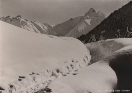 Oberstdorf - Am Weg nach Gruben - ca. 1960 Oberstdorf - Am Weg nach Gruben - ca. 1960