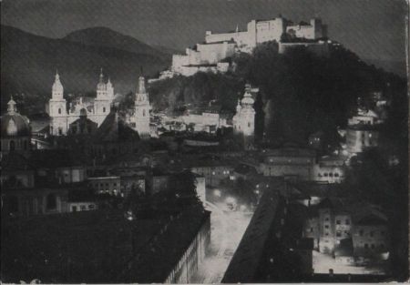 Österreich - Salzburg - Festspielstadt im Scheinwerferlicht - ca. 1965 Österreich - Salzburg - Festspielstadt im Scheinwerferlicht - ca. 1965