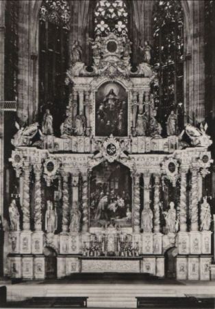 Erfurt - Dom, Hohes Chor, Hochaltar - 1971 Erfurt - Dom, Hohes Chor, Hochaltar - 1971