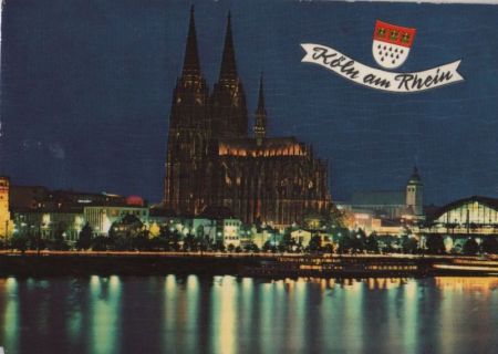 Köln - Dom in Festbeleuchtung - ca. 1975 Köln - Dom in Festbeleuchtung - ca. 1975