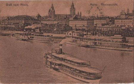 Mainz - Rheinansicht - ca. 1930 Mainz - Rheinansicht - ca. 1930