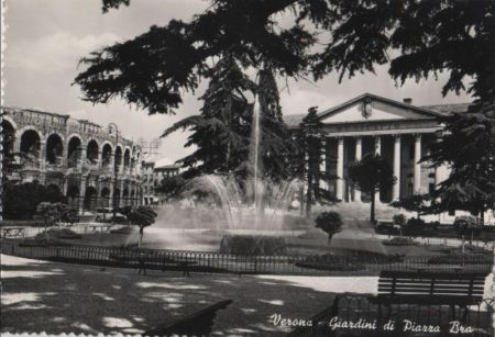 Italien - Verona - Giardini di Piazza Bra - ca. 1965 Italien - Verona - Giardini di Piazza Bra - ca. 1965
